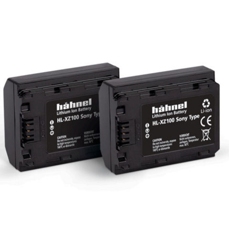 Hahnel ULTRA HL-XZ100 Pack de 2 batteries compatible Sony NP-FZ100