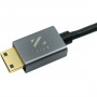ZILR High Speed HDMI Secure Cable(4Kp60 Type-A Full/Type-C Mini) 45cm