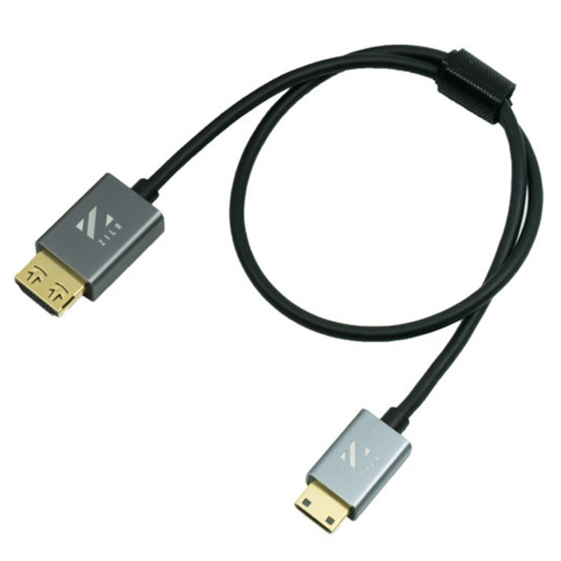 ZILR High Speed HDMI Secure Cable (4Kp60 Type-A Full/Type-C Mini)1m