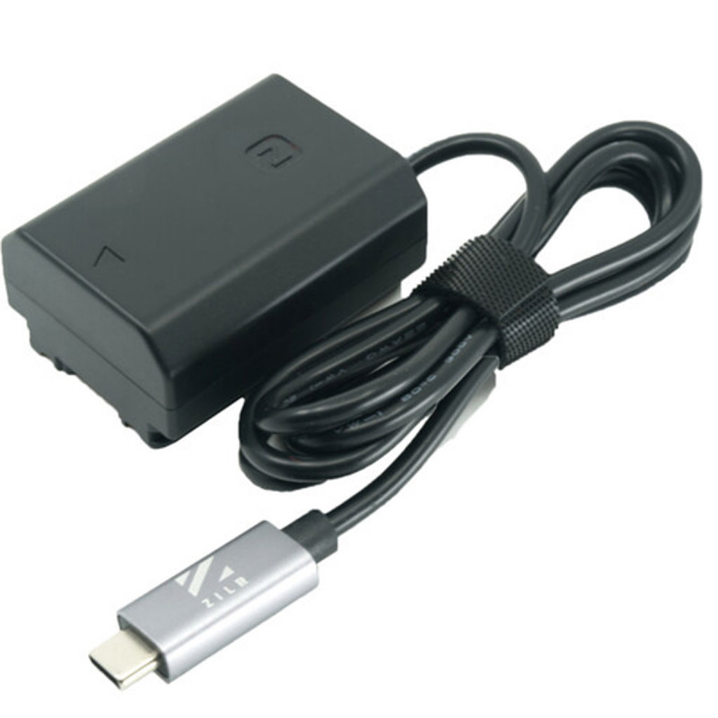 ZILR USB-C to Sony NP-FZ100 Battery Power Adapter