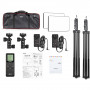 Weeylite Sprite 40 RGB Duo 2 panneaux LED, 2 pieds de lampe 210cm