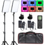 Weeylite Sprite 40 RGB Duo 2 panneaux LED, 2 pieds de lampe 210cm
