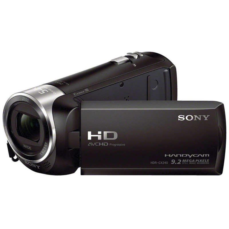 Sony Caméscope HDRCX240 à Carte mémoire Full HD Optique Carl Zeiss