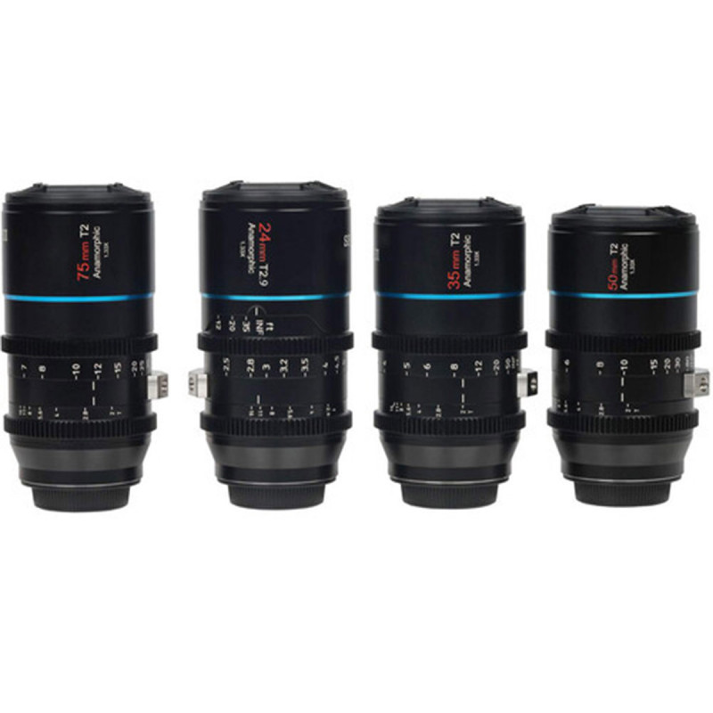 SIRUI 4 lens-kits(24mm T2.9, 35mm T2, 50mm T2, 75mm T2)