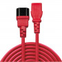 Lindy Rallonge secteur IEC, rouge, 0.5m