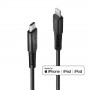 Lindy Câble renforcé USB type C vers Lightning, charge & synchro 0.5m