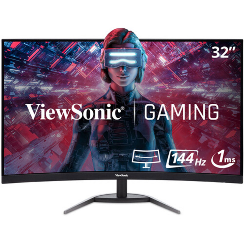 ViewSonic Ecran Gaming 32"VX3258 -2KPC Incurvé QHD 16:9 VA 300 cd/m2