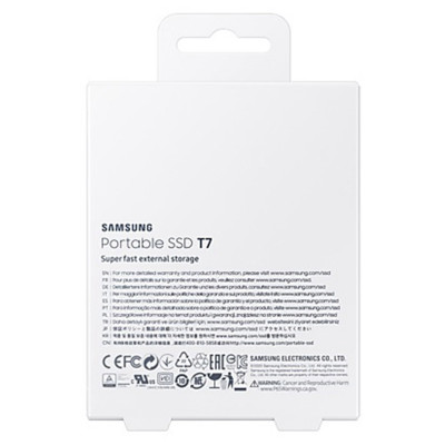 Samsung - ssd externe - t7 gris - 2to - usb type c (mu-pc2t0t-ww