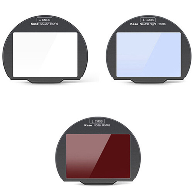Kase Kit de 3 filtres set2 (MCUV/ND16/Neutral Night) pour Canon R5/6i