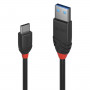 Lindy Câble USB 3.2 Type A vers C, 10Gbit/s,  Black Line, 0.5m