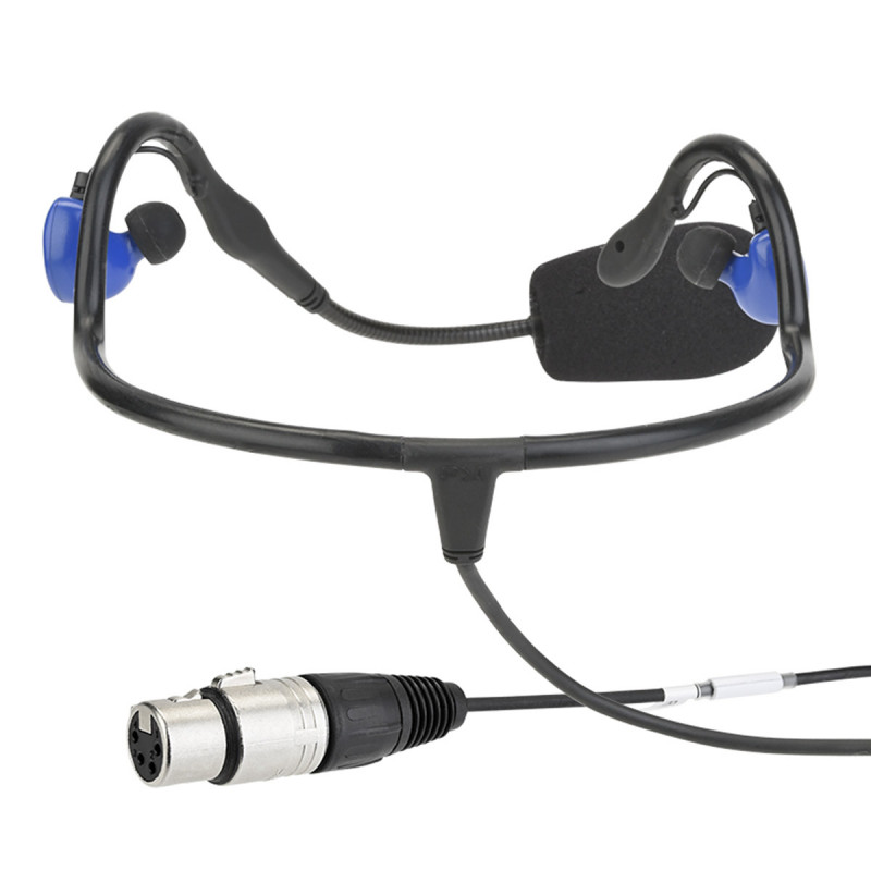 Clear-Com CC-70-X4 Combiné micro/casque serre-tête léger