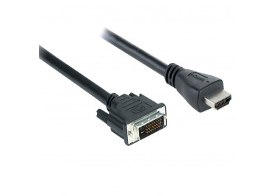 V7 Câble vidéo HDMI vers DVI-D 2 m - M/M - Blindage - Noir