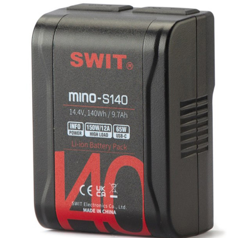 SWIT Mino-S140 USB-C pocket mini battery, USB-A/USB-C/D-tap V-Mount