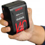 Swit Batterie pocket V-Mount 140Wh 12A avec D-Tap et USB-A et USB-C