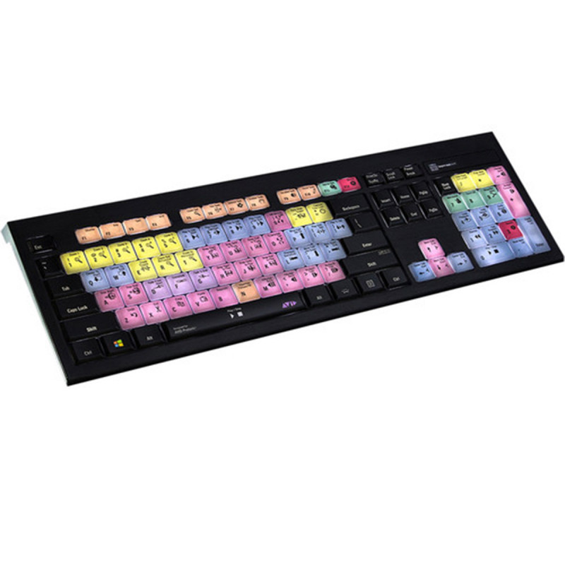 LogicKeyboard Clavier Avid Pro Tools - PC - Backlit Astra - rétro écl