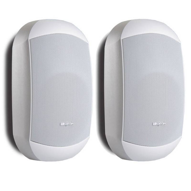 Biamp Paire d'enceintes design 4.25" 2 voies 20W-100V (70W-16?) blanc