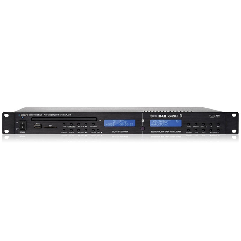 Biamp Lecteur polyvalent DAB & FM RDS/CD/USB/SD/Bluetooth