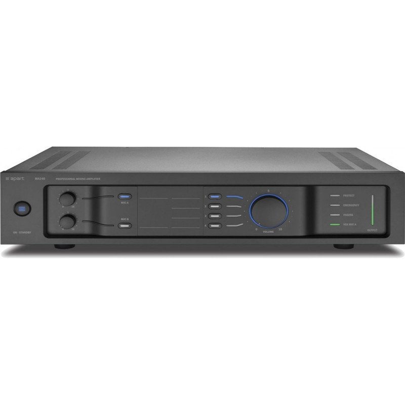 Biamp MA240 Ampli-mélangeur intuitif 240 Watts @ 100-70 Volt