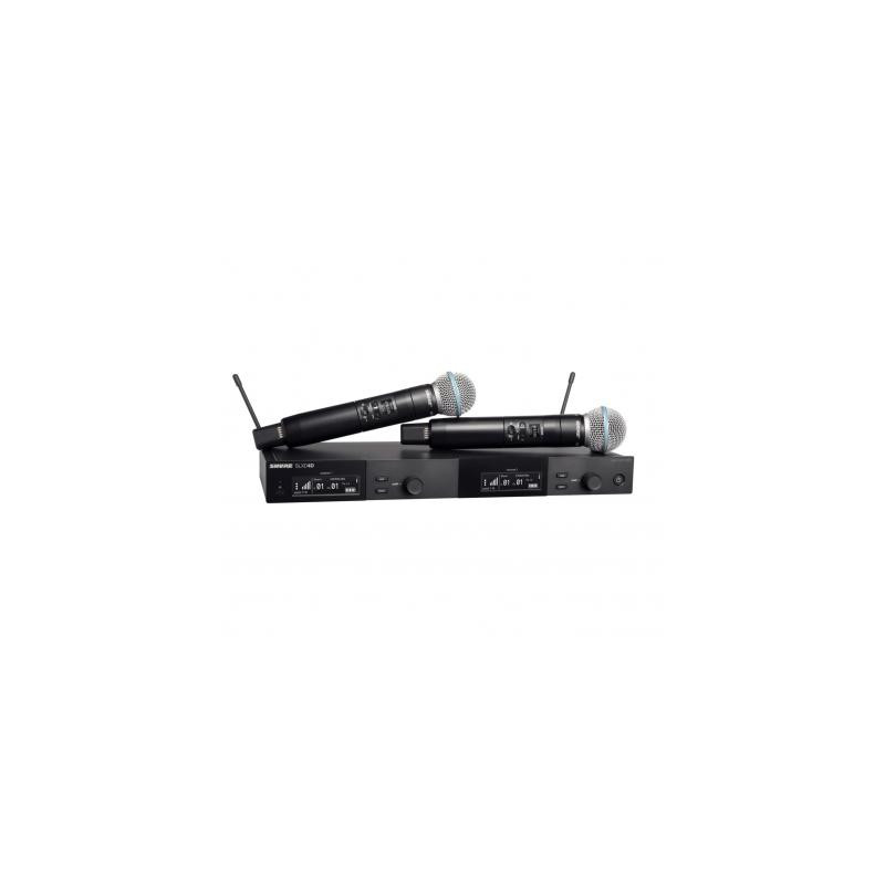 Shure Pack sans fil avec 2 SLXD2 2 BETA58A & double SLXD4D 562-606MHz