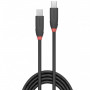 Lindy Câble USB 3.2 Type C 3A, 20Gbit/s, Black Line, 1m