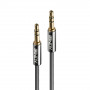 Lindy Câble Audio Jack 3.5mm, Cromo Line, 0.5m