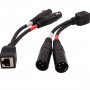 Rami Câble Adaptateur RJ45 Femelle vers 2 x XLR Mâle