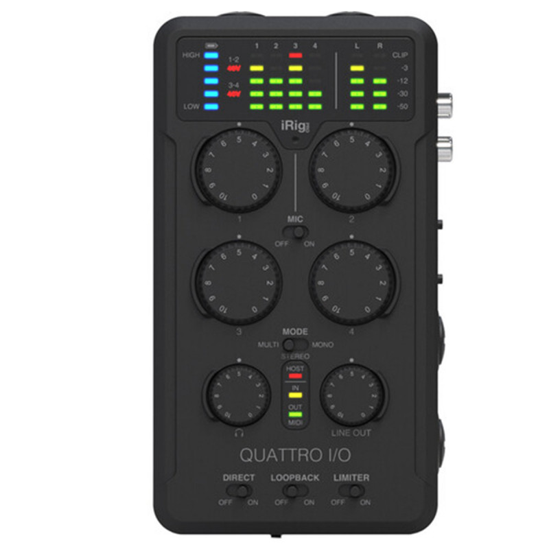 IK Multimedia Enregistreur iRig Pro Quattro I/O Deluxe