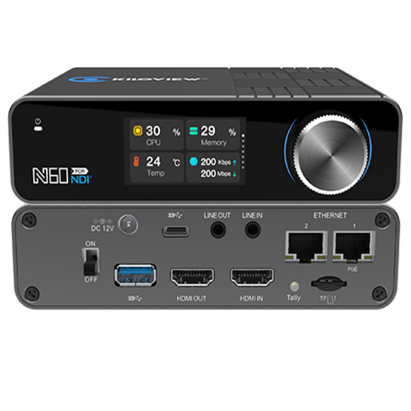 Kiloview N60 Encodeur / décodeur N60 - 4Kp60 HDMI/USB to NDI
