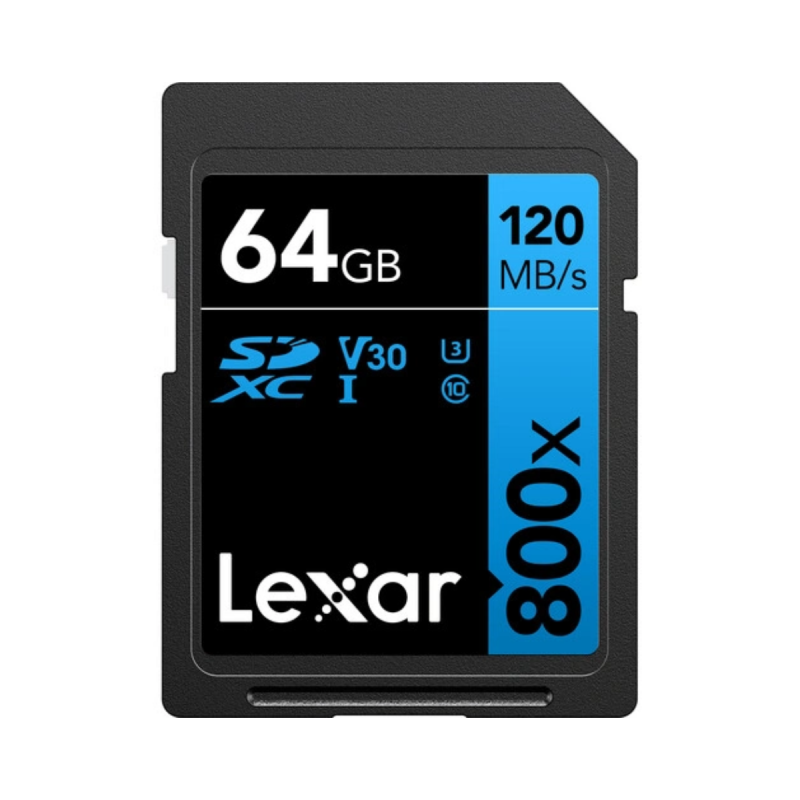 Lexar SDXC 64GB 800x Professional UHS-I (U3) Class 10