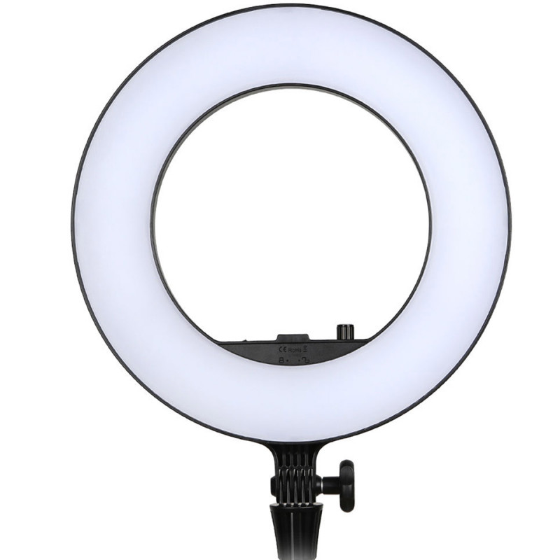 Godox LR180B - LED ring light with smartphone holder, black