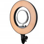 Godox LR180B - LED ring light with smartphone holder, black