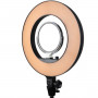 Godox LR160B - LED ring light + mirror + smartphone holder, black