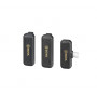 Mini 2.4GHz Wireless Microphone for Android/Type-C 1+2