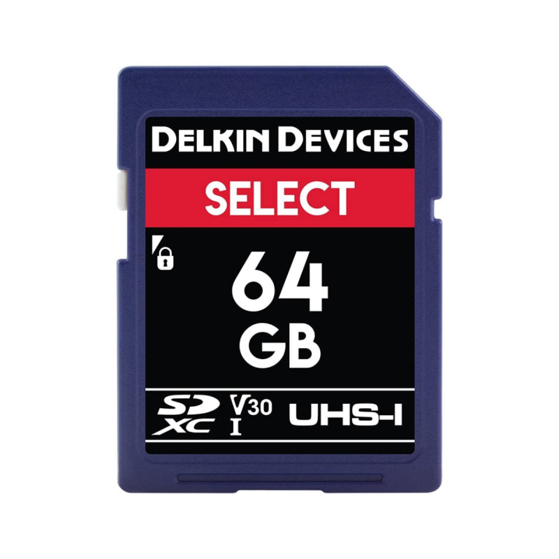 Delkin Carte SD Select UHS-I (V10 / V30) SD V10 64GB