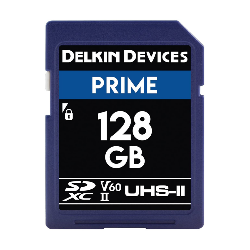 Delkin Carte SD Prime UHS-II (V60) S 128GB