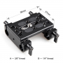 SmallRig 1775 Mounting Plate with 15mm Rod Clamps 1775