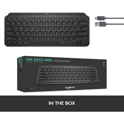 Logitech MX Keys Mini Wireless Keyboard & Logi Bolt USB Receiver Bundle  (Pale Gray)