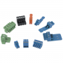 Extron Captive Screw Connectors: 3.5 mm 2 pole, blue, no tail, Qty 10