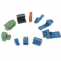 Extron Captive Screw Connectors: 3.5 mm 3 pole, blue, no tail, Qty 10