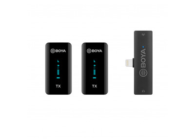 Boya 2.4GHz Wireless Microphone for iOS/Lightning 1+1