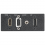 Extron AAP – Double Space Black: One HDMI VGA PC Audio USB 2.0 Type-A