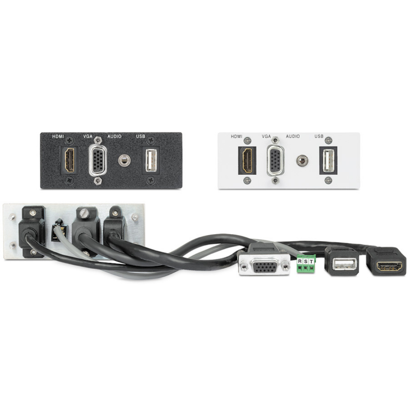 Extron AAP  Double Space White: One HDMI, VGA PC Audio USB 2.0 Type-A