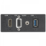 Extron AAP Double Space Black: One HDMI VGA PC Audio USB 3.2 Type-A