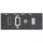 Extron AAP Double Space White: One HDMI VGA PC Audio USB 3.2 Type-A