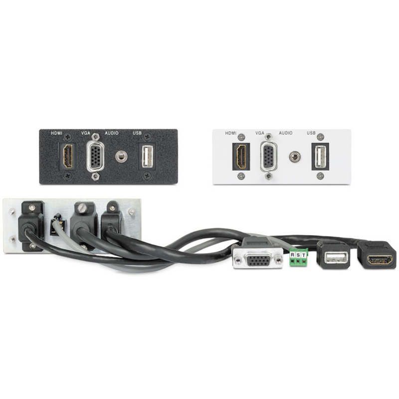 Extron AAP Double Space White: One HDMI VGA PC Audio USB 3.2 Type-A