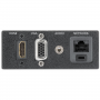 Extron AAP Double Space Black: One HDMI DisplayPort Stereo Audio VGA
