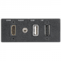 Extron AAP - Double Space - White: Two HDMI, One VGA One Stereo Audio