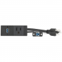 Extron US Unswitched AC Outlet USB 3.2 Type-A F to USB Type-B F Black