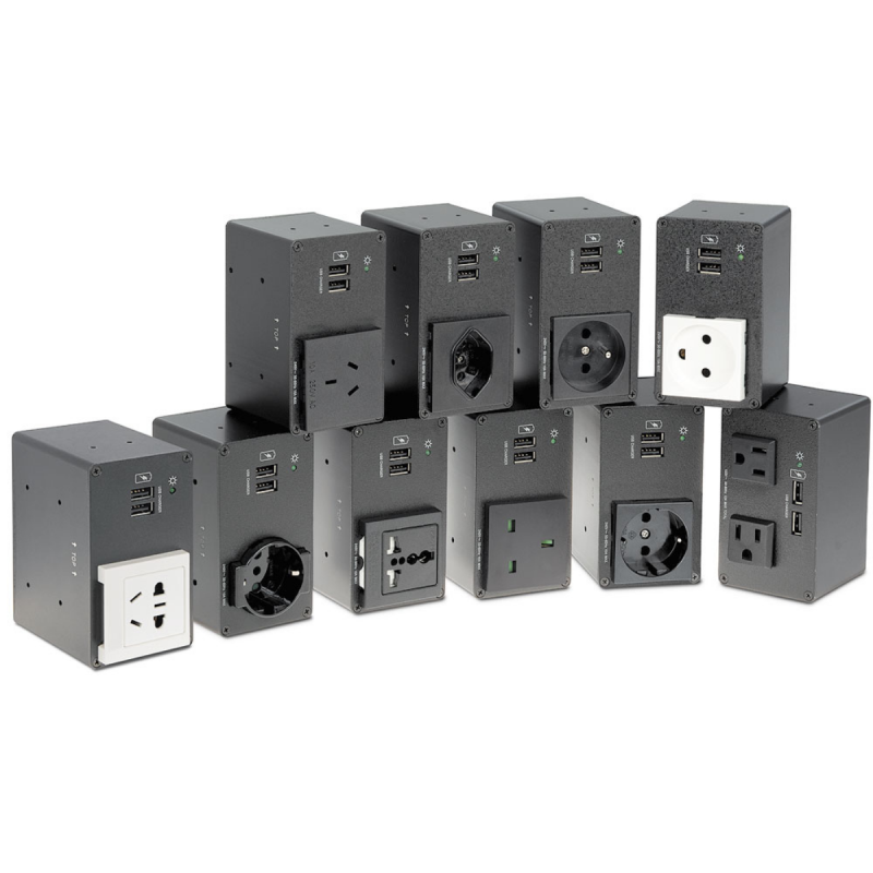 Extron US (2) AC&(2) USBA Outlets 12 A Circuit Breaker PS 1.83m