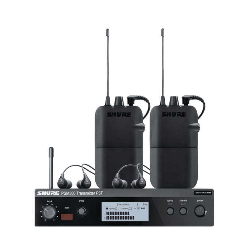 Shure PSM 300 Système Complet - Twinpack avec SE112 - Bande K3E